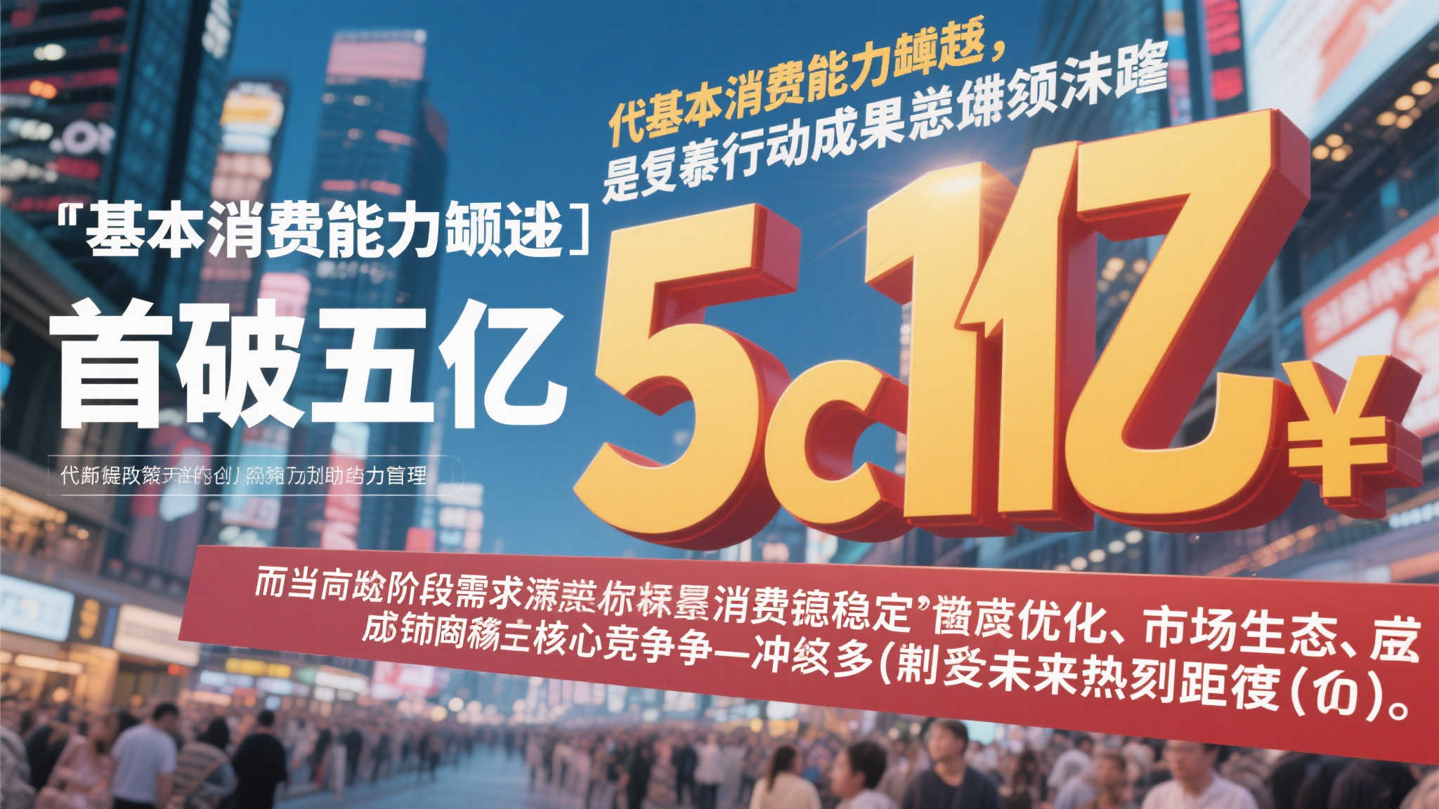 总体来看，“首破五亿”不仅代表基本消费能
