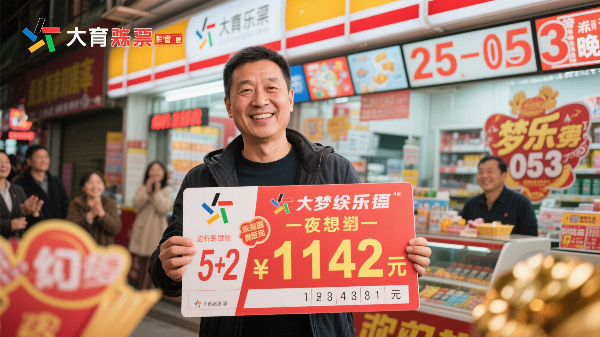 惊喜爆棚！彩友昨晚勇夺大乐透25-053期5+2头奖，揽获1142万巨额奖金！