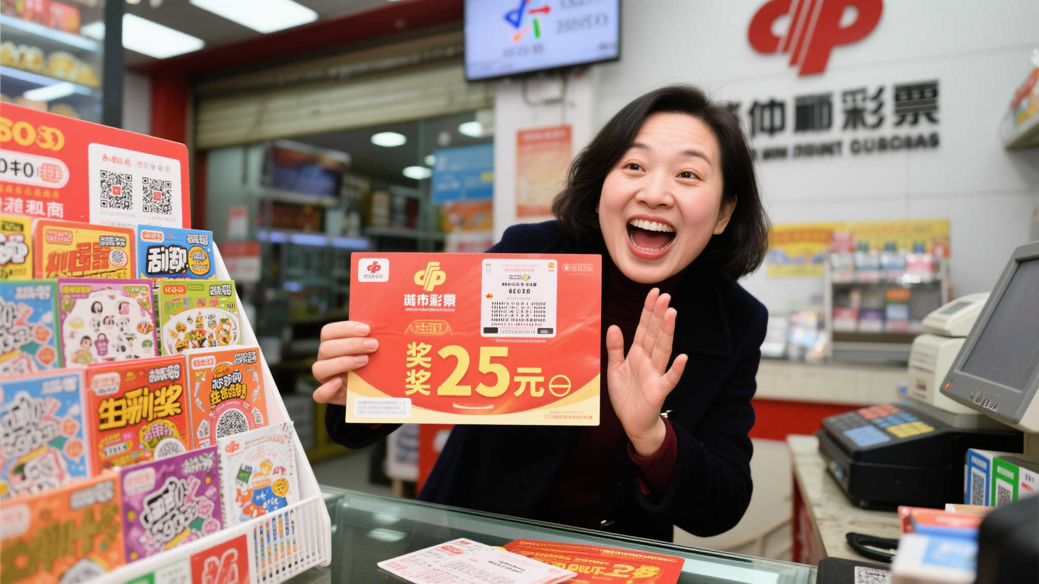 多瞄一眼，女士喜中福彩25万，激动得彻夜难眠