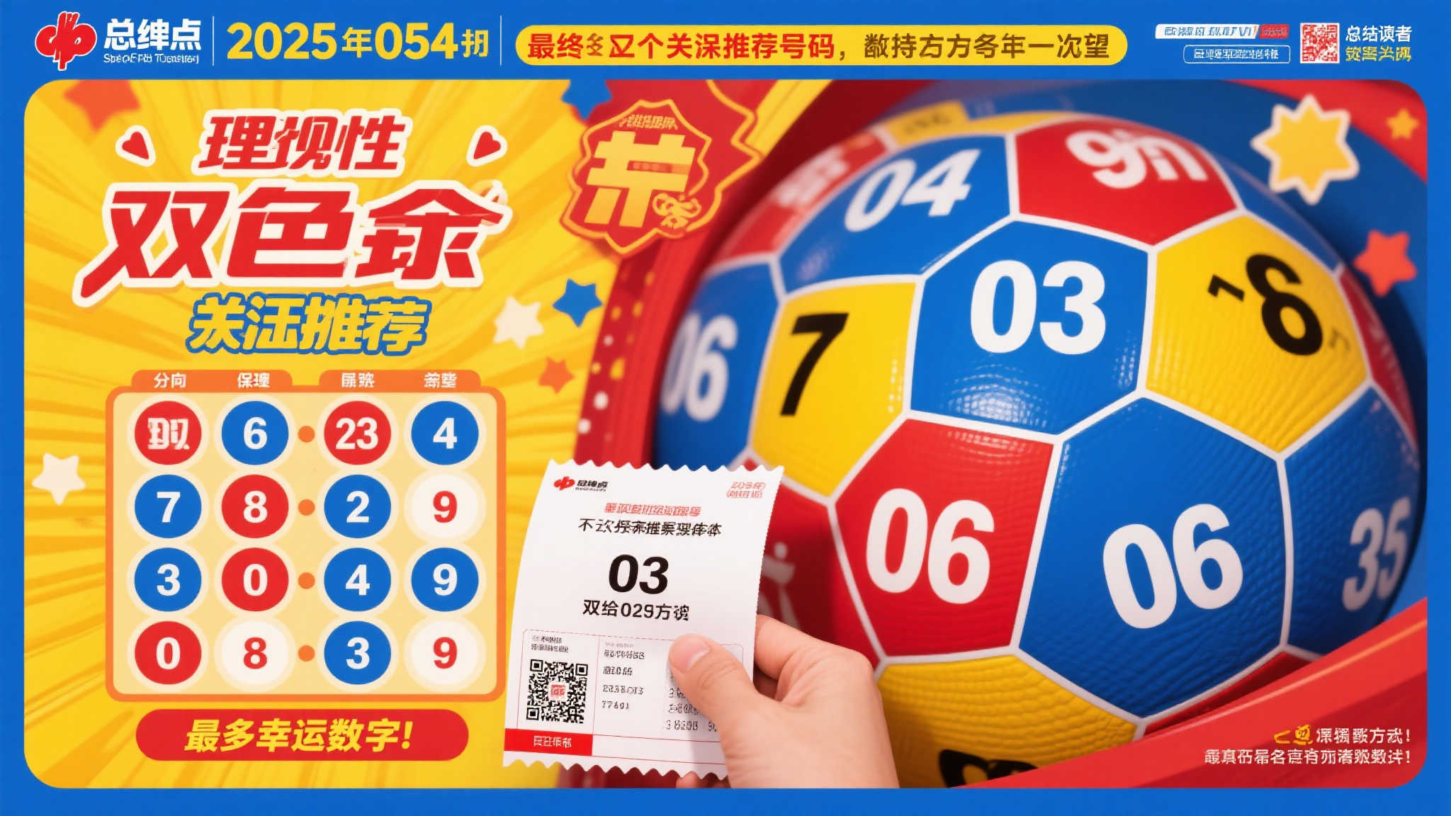 双色球第2025-054期解析丨蓝球推荐：03、06