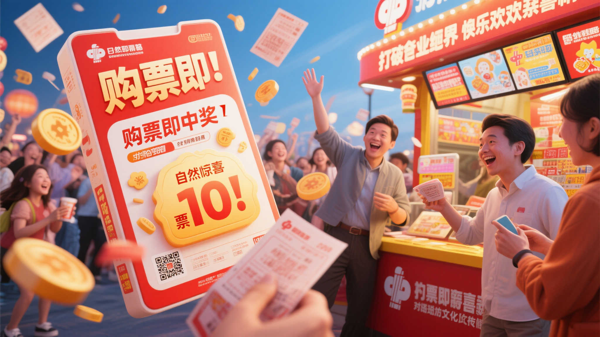 利用彩票购买中的随机惊喜元素，不同于刻板