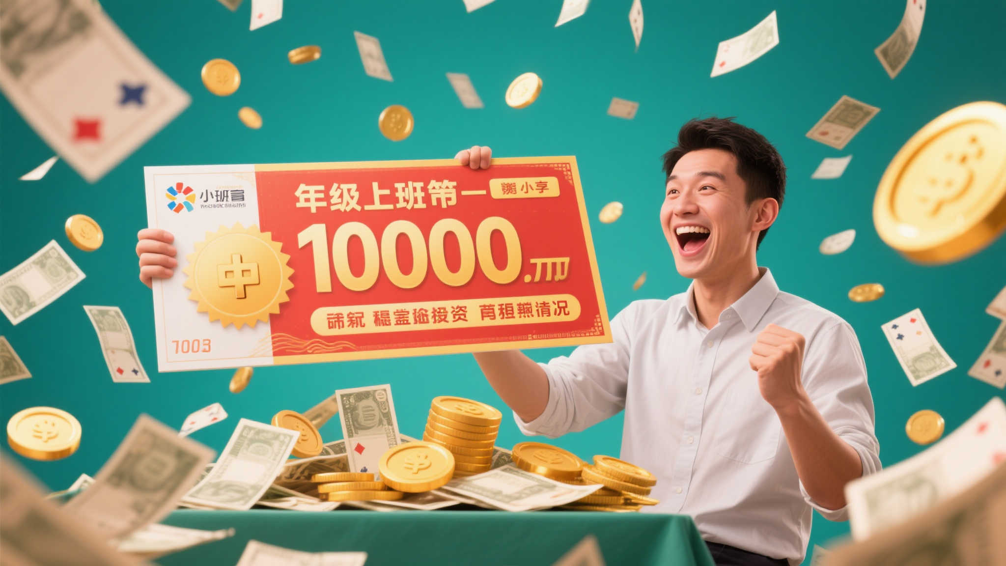 上班族仅花20元刮中百万大奖 计划谨慎投资稳妥项目