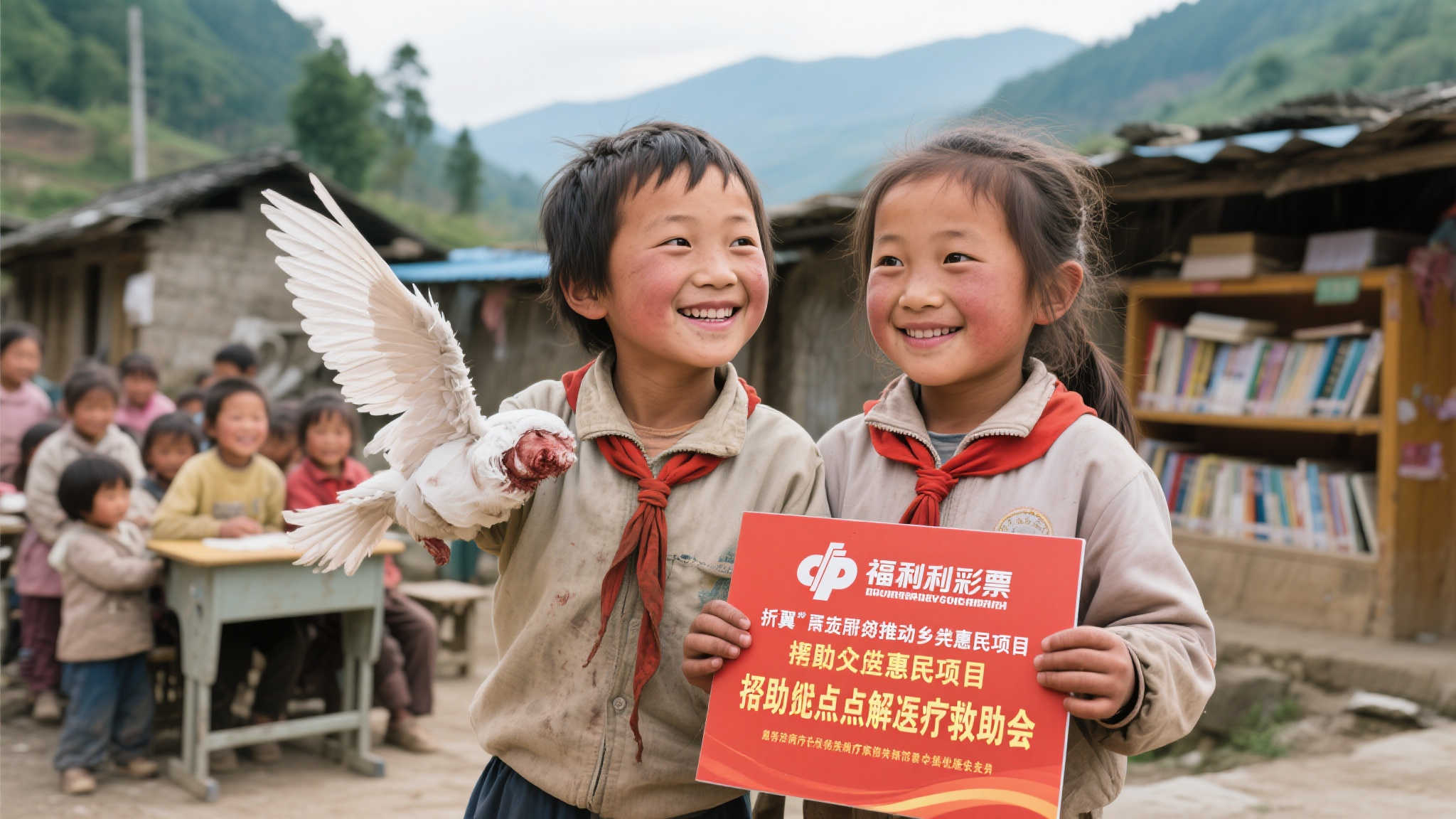 在贫困山区，有一些孩子，因为家庭经济原因