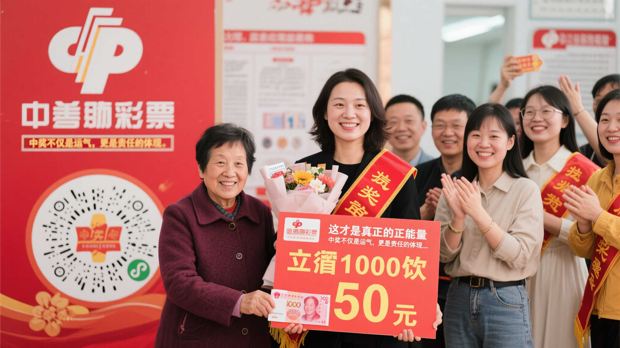 她的这一举动不仅温暖了受助者，也感染了身